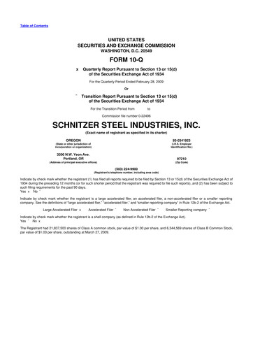 Thumbnail Radius Recycling 10-Q Quarterly Report FY 