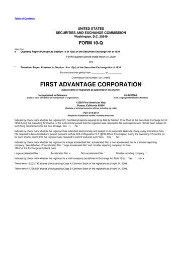 Thumbnail First Advantage 10-Q Quarterly Report FY 