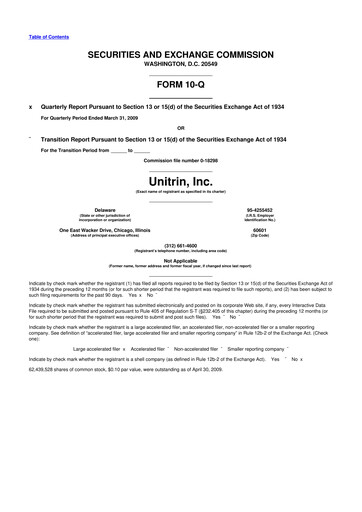 Thumbnail Kemper 10-Q Quarterly Report FY 