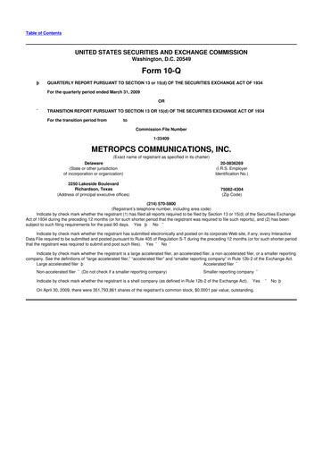 Thumbnail T-Mobile US 10-Q Quarterly Report FY 