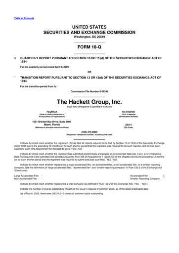Thumbnail The Hackett Group

 10-Q Quarterly Report FY 
