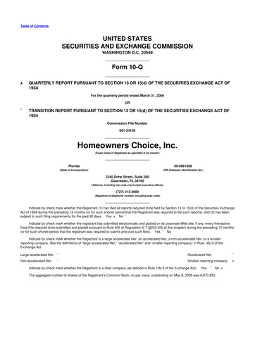 Thumbnail HCI Group
 10-Q Quarterly Report FY 