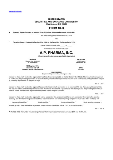Miniature Heron Therapeutics 10-Q Rapport trimestriel  