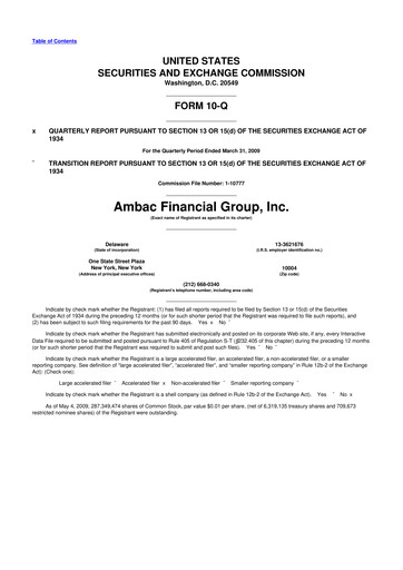 Vorschaubild Octave Specialty Group 10-Q Quartalsbericht  