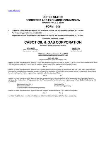 Thumbnail Coterra Energy 10-Q Quarterly Report FY 