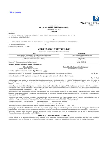 Thumbnail Worthington Enterprises 10-K Annual Report 