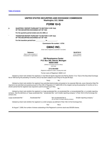 Thumbnail Ally Financial 10-Q Quarterly Report FY 