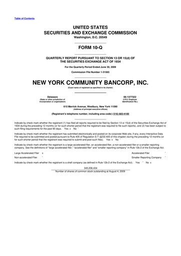 Thumbnail Flagstar Bank 10-Q Quarterly Report FY 