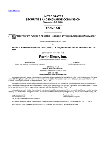 Thumbnail Revvity 10-Q Quarterly Report FY 