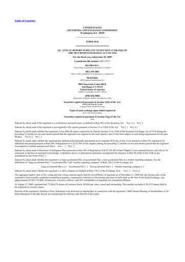 Thumbnail ResMed 10-K Annual Report 