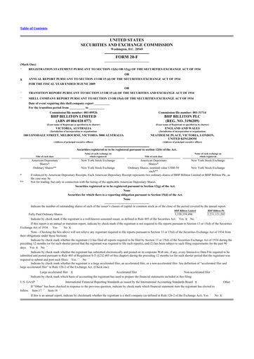 Thumbnail BHP Group 20-F Annual Report 