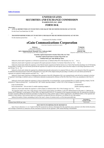 Thumbnail eGain 10-K Annual Report 