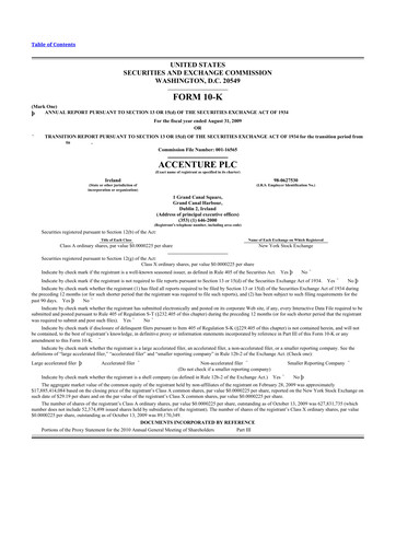 Thumbnail Accenture 10-K Annual Report 