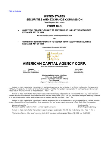 Thumbnail AGNC Investment 10-Q Quarterly Report FY 