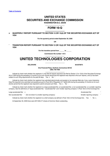 Vorschaubild RTX 10-Q Quartalsbericht  