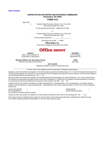 Thumbnail The ODP Corporation
 10-Q Quarterly Report FY 