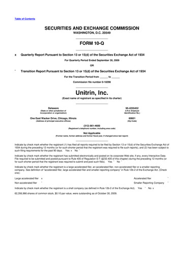 Thumbnail Kemper 10-Q Quarterly Report FY 