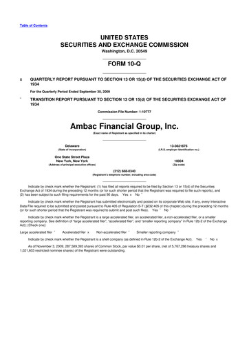 Vorschaubild Octave Specialty Group 10-Q Quartalsbericht  