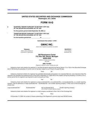 Thumbnail Ally Financial 10-Q Quarterly Report FY 