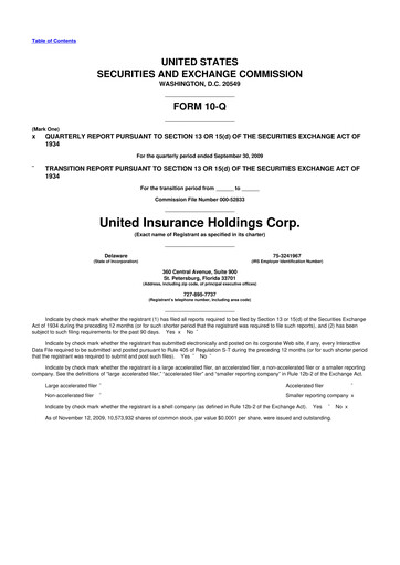 Thumbnail American Coastal Insurance Corporation 10-Q Quarterly Report FY 