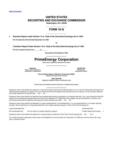 Thumbnail PrimeEnergy Resources 10-Q Quarterly Report FY 