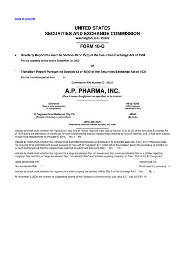 Miniature Heron Therapeutics 10-Q Rapport trimestriel  