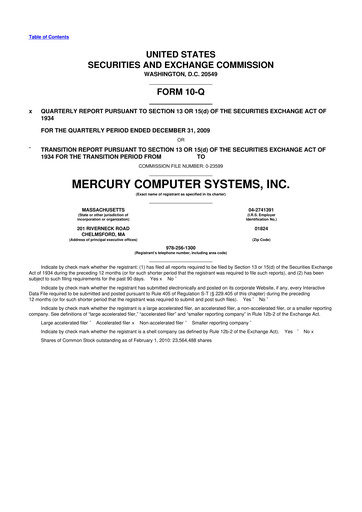 Thumbnail Mercury Systems 10-Q Quarterly Report FY 