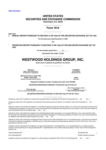 Vorschaubild Westwood Holdings Group 10-K Jahresbericht 