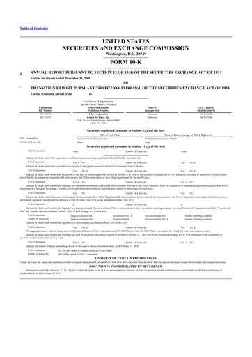 Thumbnail United Airlines Holdings
 10-K Annual Report 