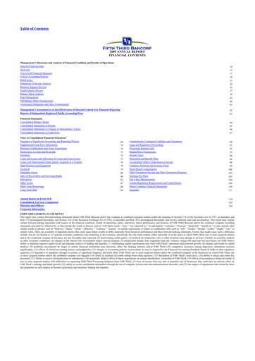 Thumbnail Fifth Third Bank
 10-K Annual Report 