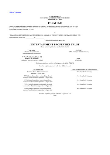 Vorschaubild EPR Properties
 10-K Jahresbericht 