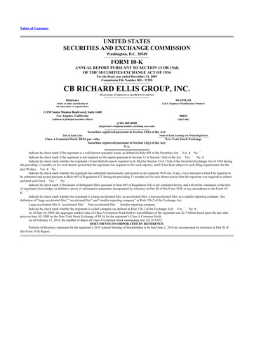 Thumbnail CBRE Group
 10-K Annual Report 