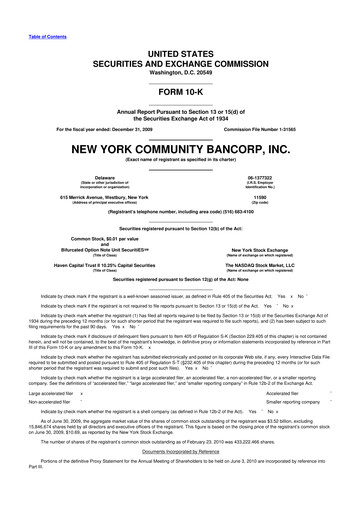 Thumbnail Flagstar Bank 10-K Annual Report 