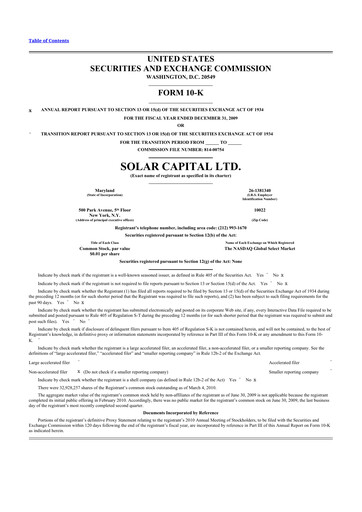 Thumbnail SLR Investment 10-K Annual Report 