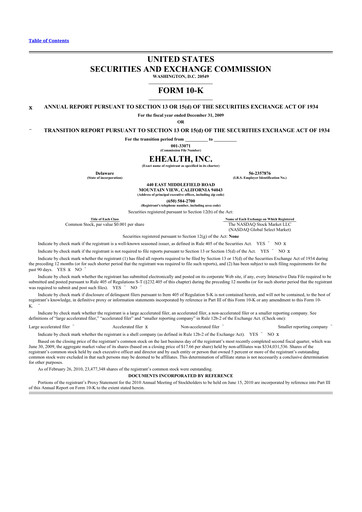 Thumbnail eHealth 10-K Annual Report 