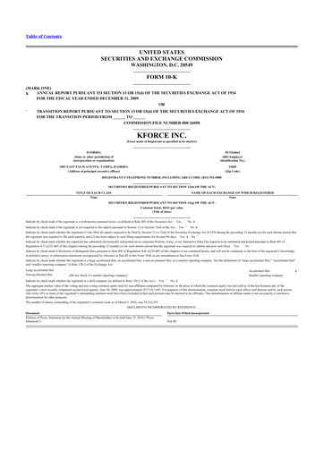 Thumbnail Kforce 10-K Annual Report 