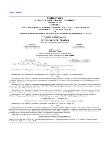 Thumbnail Quicklogic 10-K Annual Report 