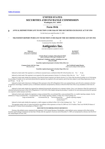 Thumbnail Agenus
 10-K Annual Report 