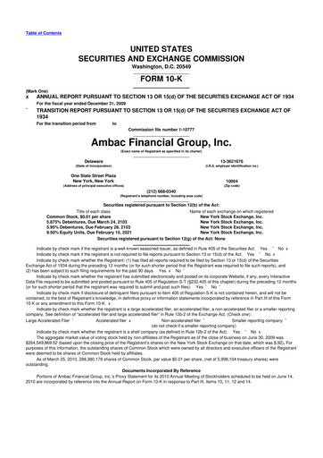 Thumbnail Octave Specialty Group 10-K Annual Report 