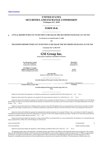 Vorschaubild Novanta 10-K Jahresbericht 