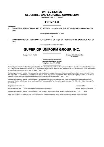 Thumbnail Superior Group of Companies 10-Q Quarterly Report FY 