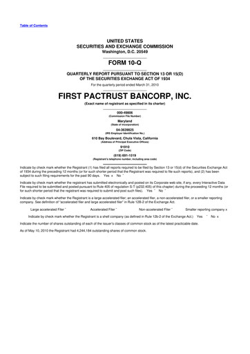 Thumbnail Banc of California 10-Q Quarterly Report FY 