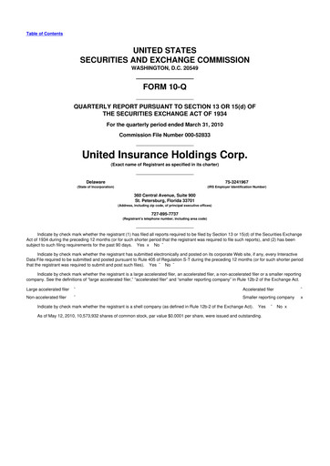 Thumbnail American Coastal Insurance Corporation 10-Q Quarterly Report FY 