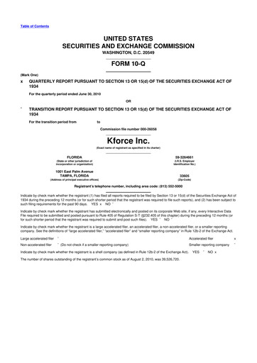 Thumbnail Kforce 10-Q Quarterly Report FY 