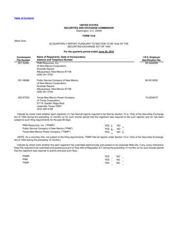Thumbnail TXNM Energy 10-Q Quarterly Report FY 