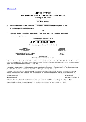 Miniature Heron Therapeutics 10-Q Rapport trimestriel  