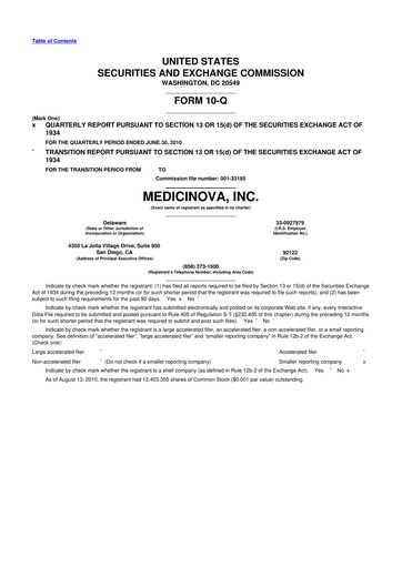 Thumbnail MediciNova 10-Q Quarterly Report FY 