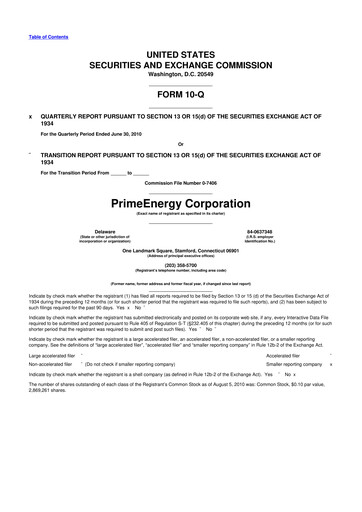 Thumbnail PrimeEnergy Resources 10-Q Quarterly Report FY 