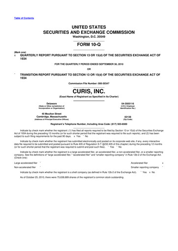 Thumbnail Curis 10-Q Quarterly Report FY 