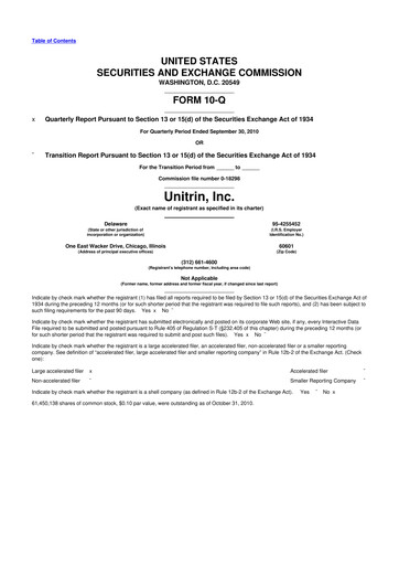 Thumbnail Kemper 10-Q Quarterly Report FY2010 